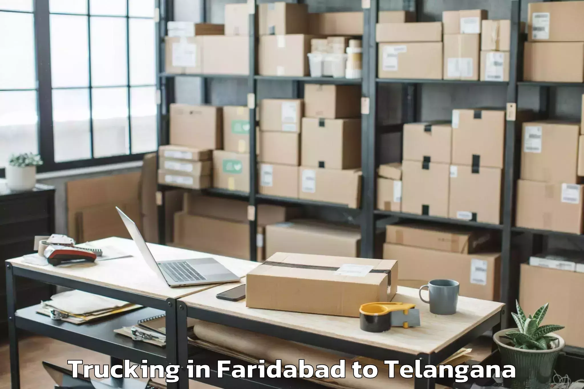 Top Faridabad to Ramagundam Airport Rmd Trucking Available